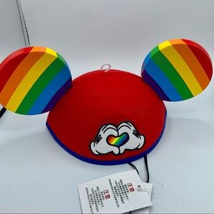 NWT Disney Parks Pride Ear Hat w/ rainbow ears